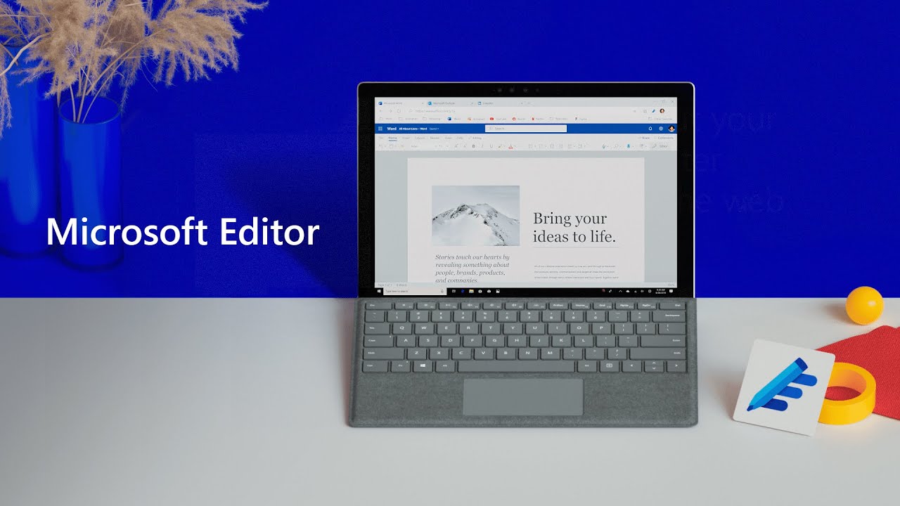 Novo Microsoft Editor, sua escrita mais inteligente.